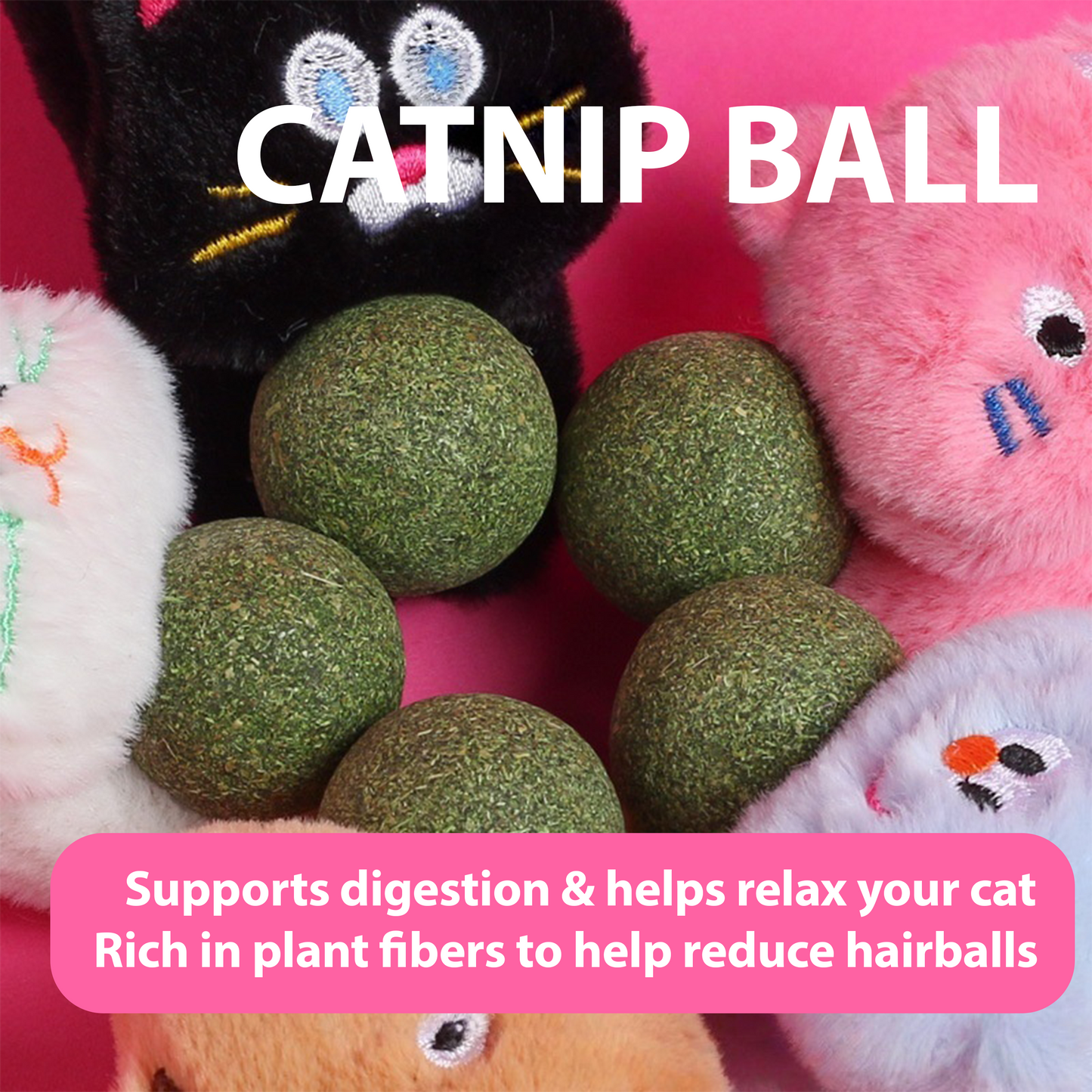 Catnip Plush Toy – Cute, Chew-Resistant, Matatabi-Infused for Happy Playtime