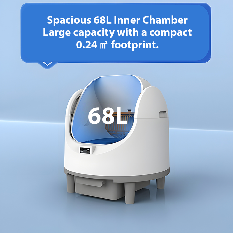 Smart Automatic Cat Litter Box – Large & Odor-Free