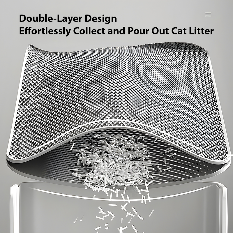 70cm x 120cm Double-Layer Cat Litter Mat – Anti-Tracking & Splash Proof