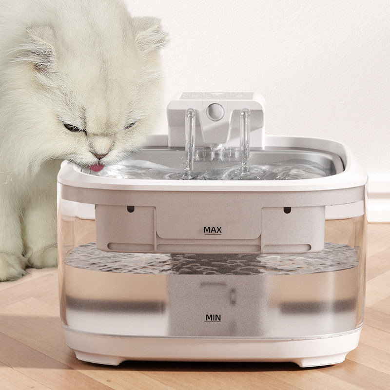 3.2L Rechargeable Stainless Steel Pet Fountain