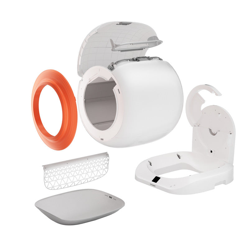 65L Smart Enclosed Cat Litter Box – Extra-Large & Odor-Free