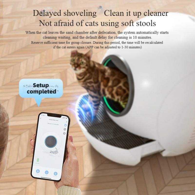 Smart Cat Litter Box – Automatic Cleaning & Bulk Supply