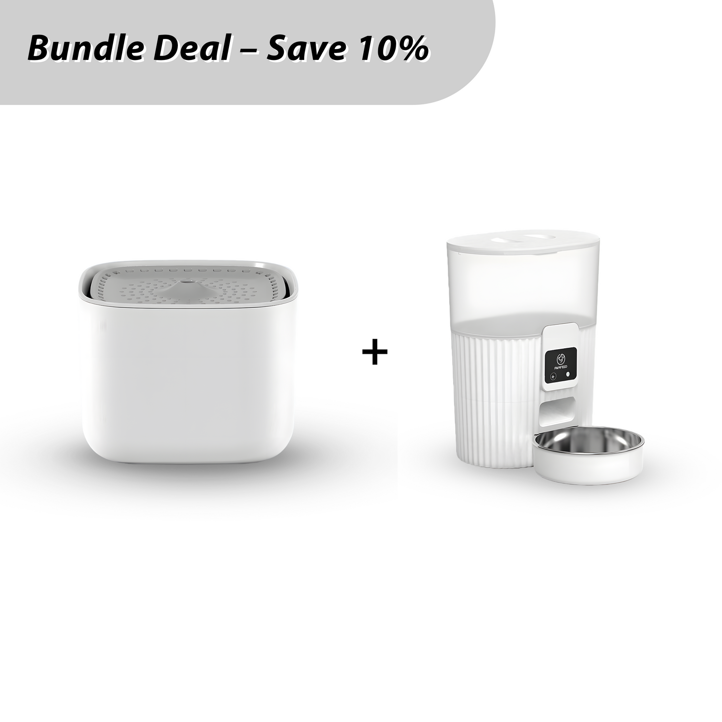 Smart Hydration Duo (3L Smart Pet Water Dispenser + 3L Smart Feeder Bowl Set)