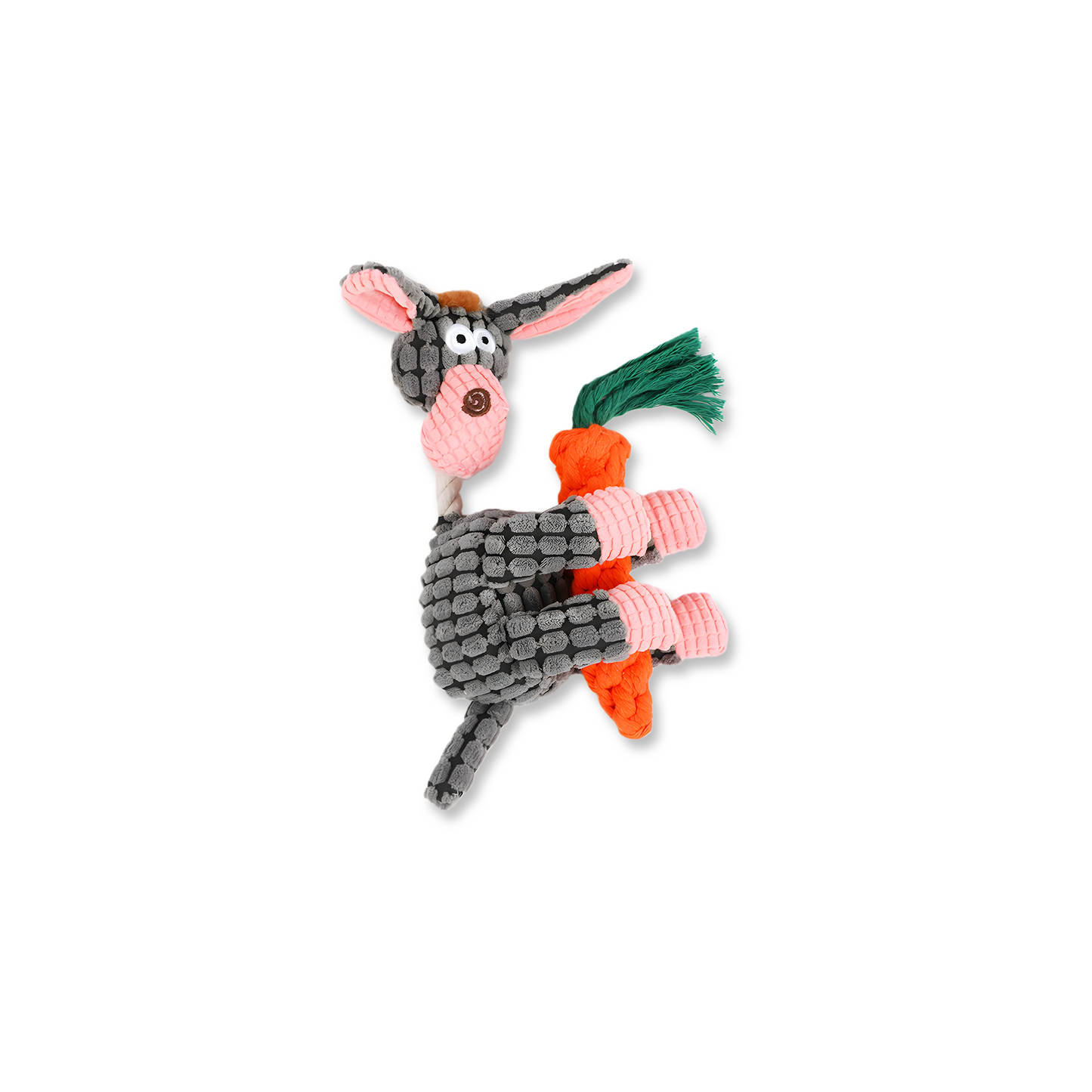 Funny Donkey Squeaky Dog Toy — Tough Chew Plush for Dental Grinding & Interactive Play