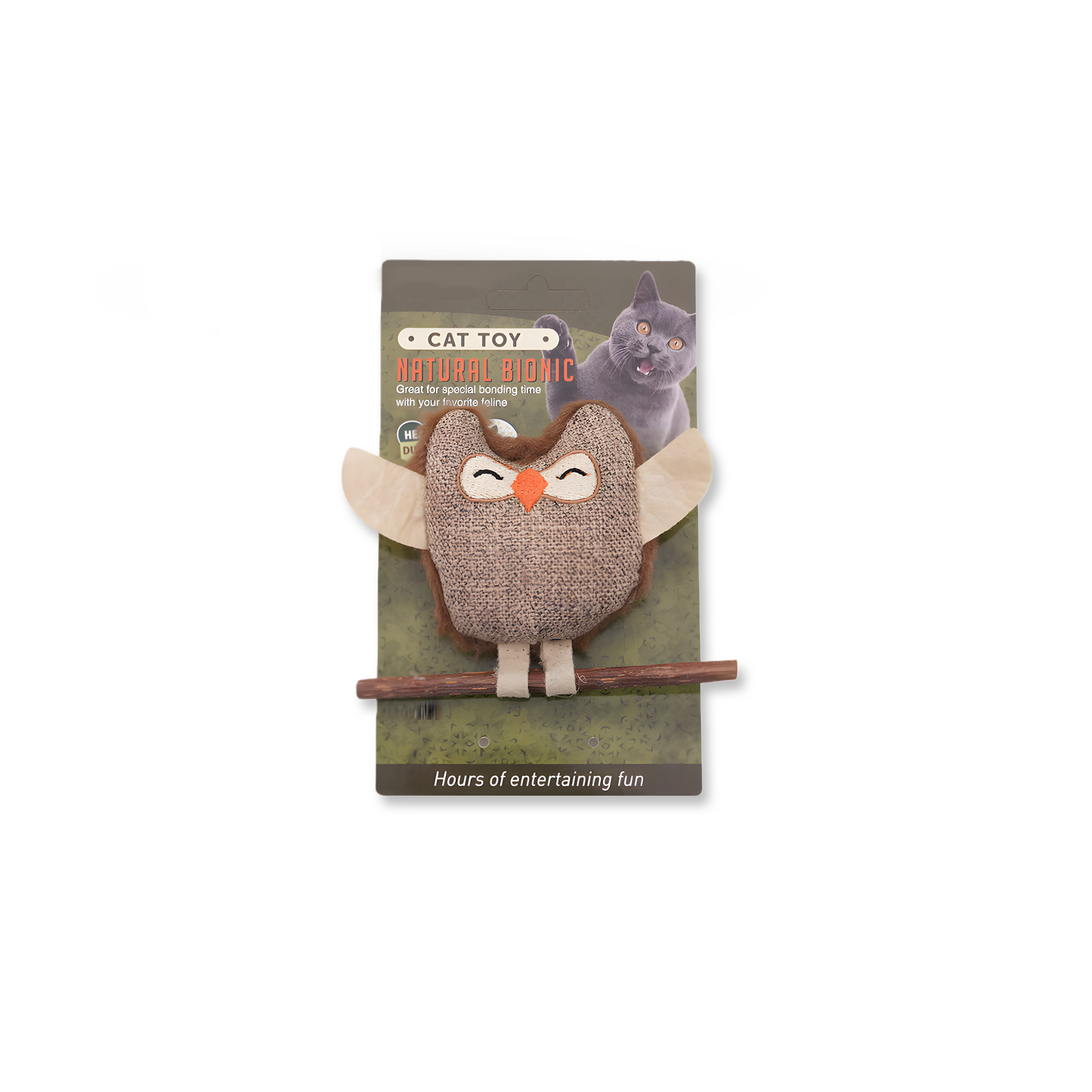 Cat Toy — Catnip Feather Teaser & Matatabi Chew Stick for Boredom Relief & Dental Cleaning