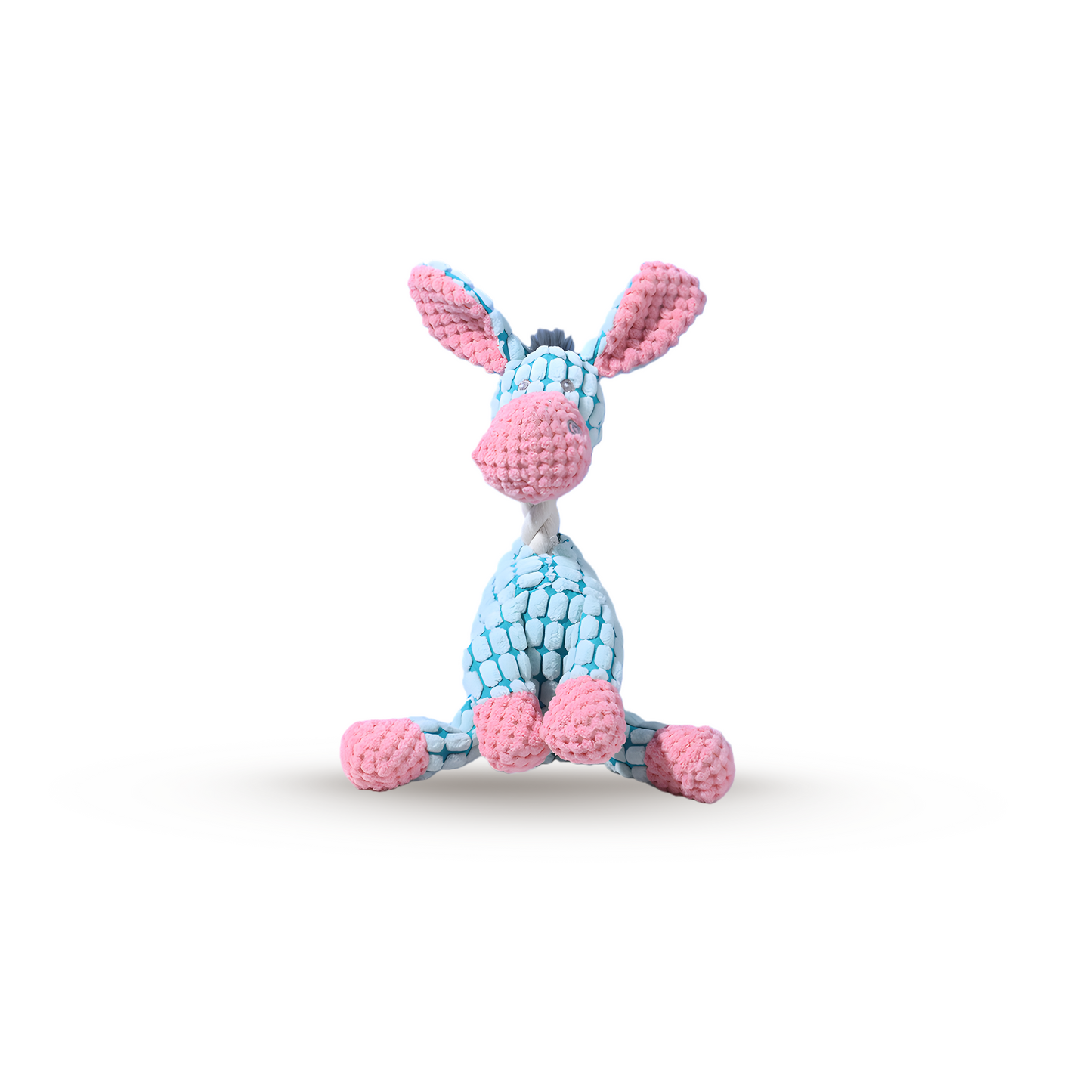 Funny Donkey Squeaky Dog Toy — Tough Chew Plush for Dental Grinding & Interactive Play