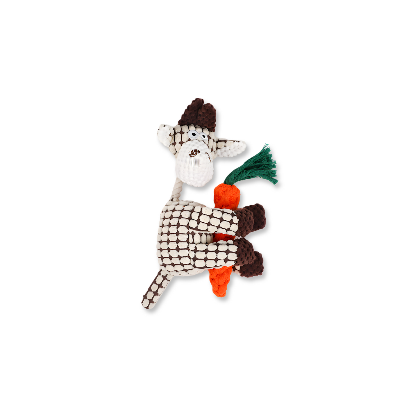 Funny Donkey Squeaky Dog Toy — Tough Chew Plush for Dental Grinding & Interactive Play