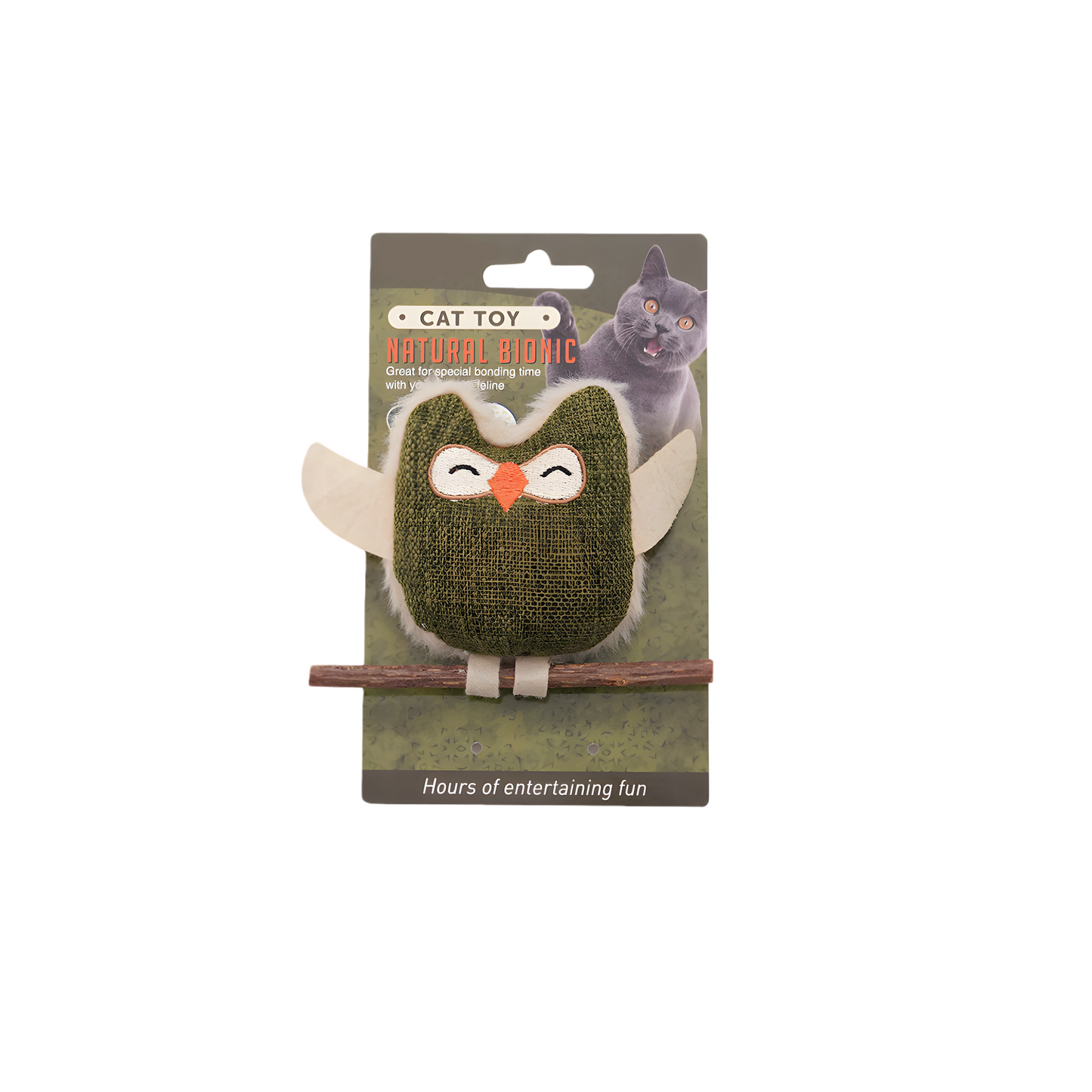 Cat Toy — Catnip Feather Teaser & Matatabi Chew Stick for Boredom Relief & Dental Cleaning