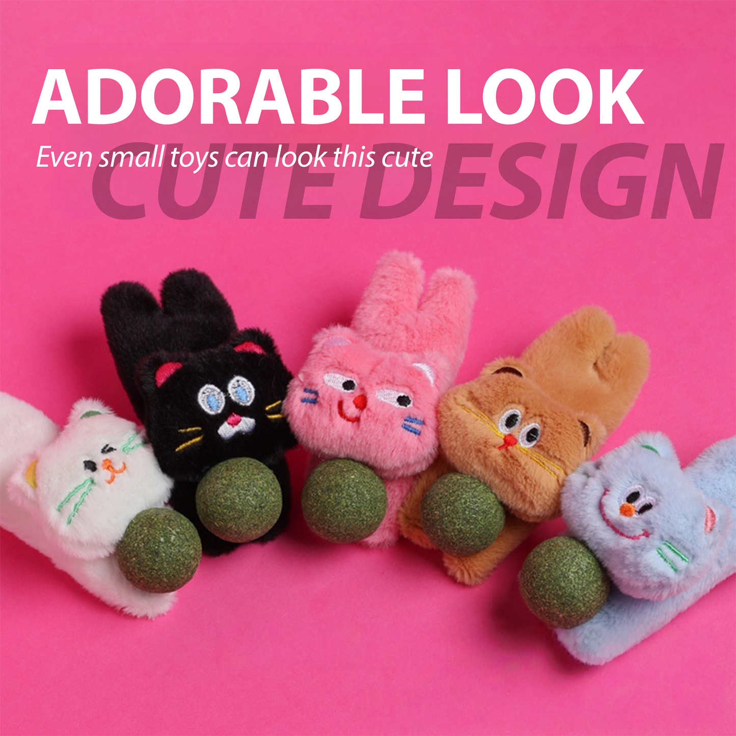 Catnip Plush Toy – Cute, Chew-Resistant, Matatabi-Infused for Happy Playtime