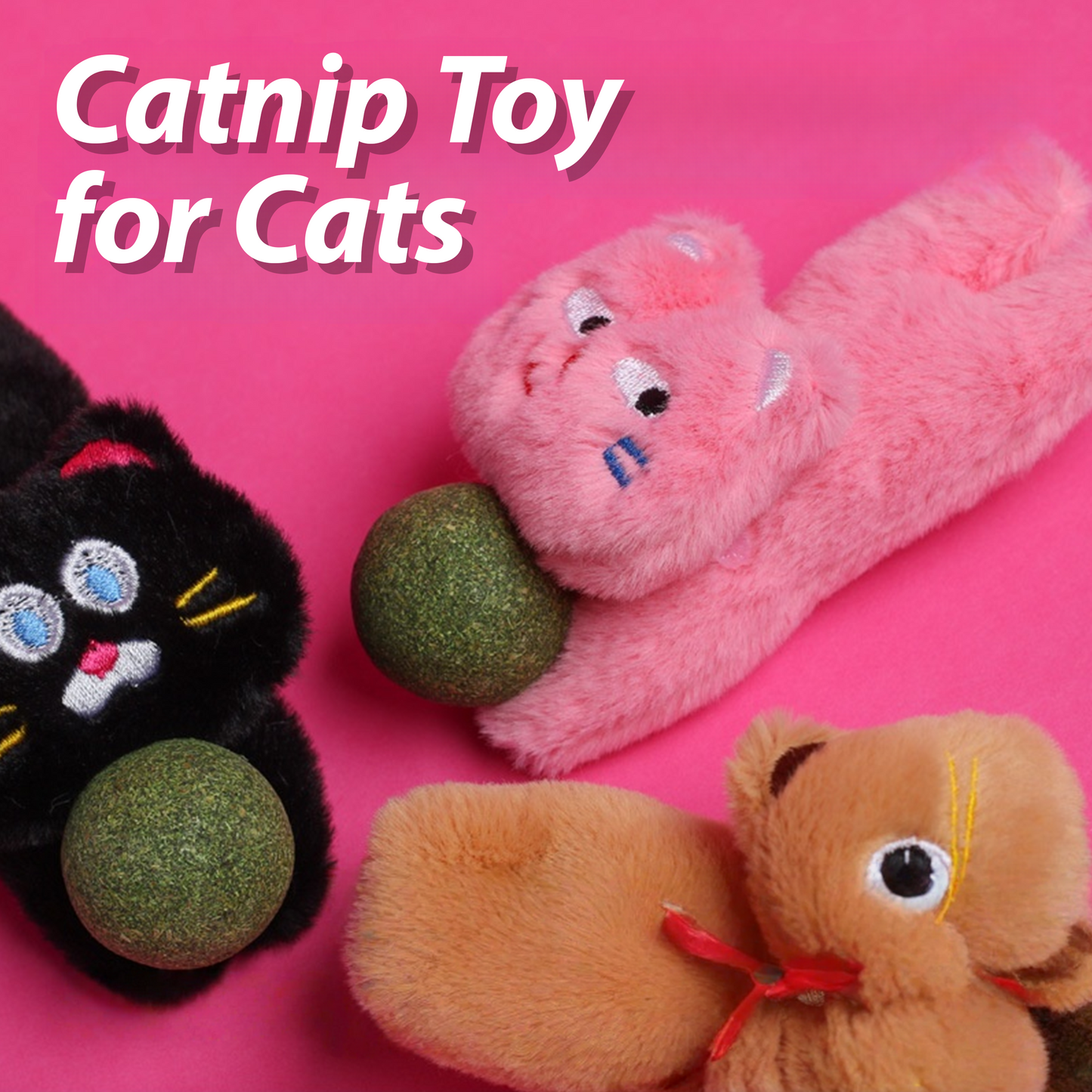Catnip Plush Toy – Cute, Chew-Resistant, Matatabi-Infused for Happy Playtime