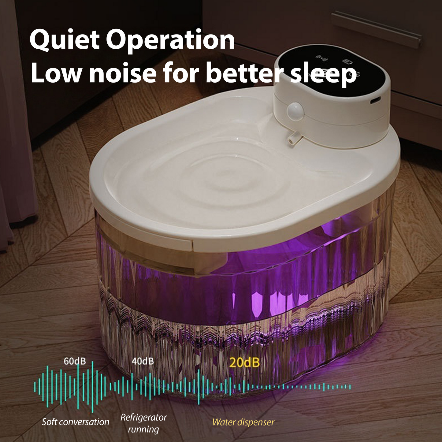 Smart Wireless Pet Water Fountain – Automatic Flow, Large Capacity, Fresh Water Anytime