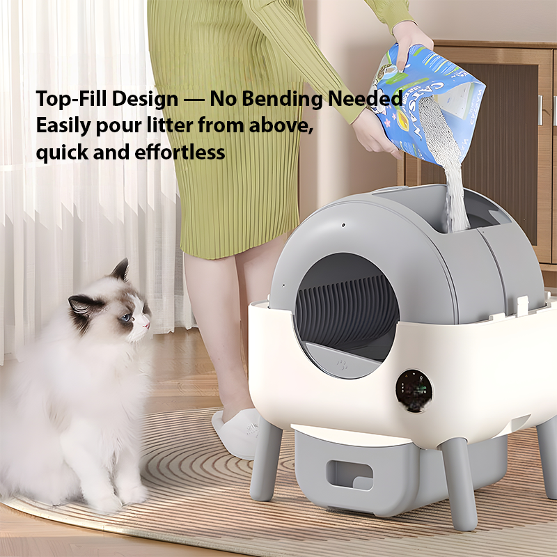 76L Self-Cleaning Cat Litter Box – Large & Fast Cleaning