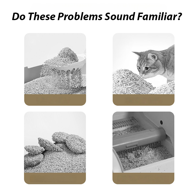 50L Smart Automatic Cat Litter Box – XL Drum Self-Cleaning