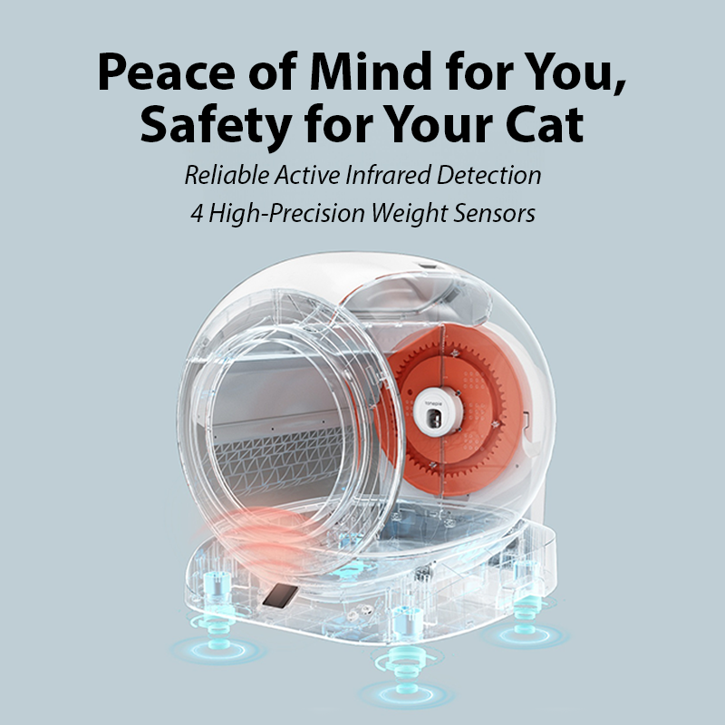 65L Smart Enclosed Cat Litter Box – Extra-Large & Odor-Free