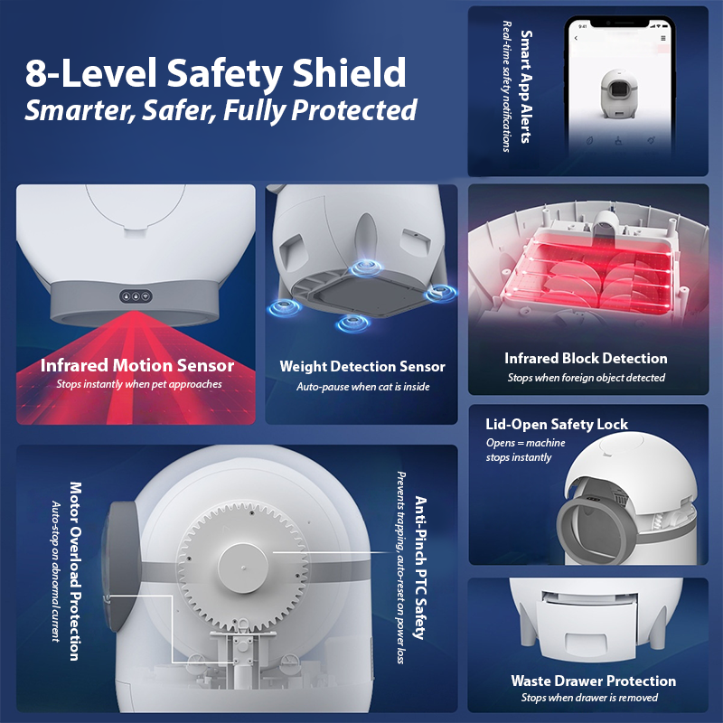 60L Smart Cat Litter Box – Self-Cleaning Electric Pet Toilet