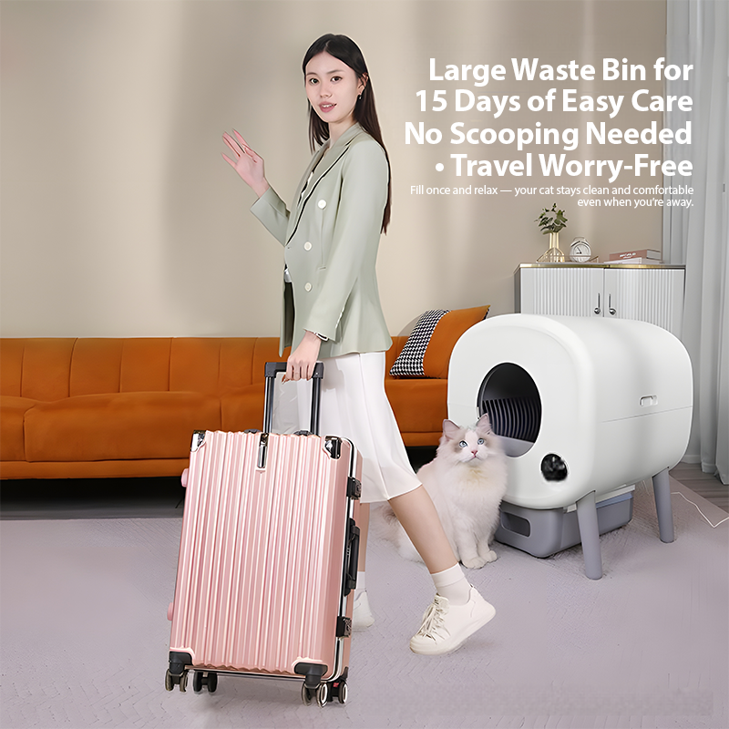 76L Smart Automatic Cat Litter Box – Self-Cleaning & Odor Control