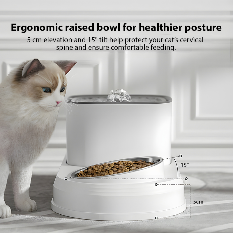 3L Automatic Pet Feeder & Water Bowl – Cat Dog Feeding Station