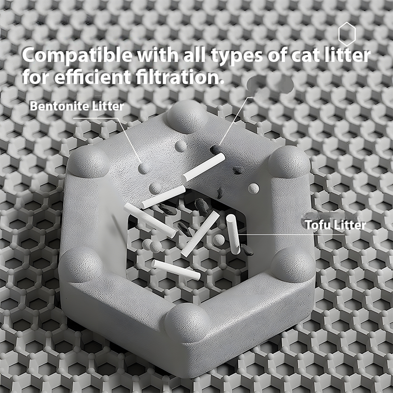 70cm x 120cm Double-Layer Cat Litter Mat – Anti-Tracking & Splash Proof