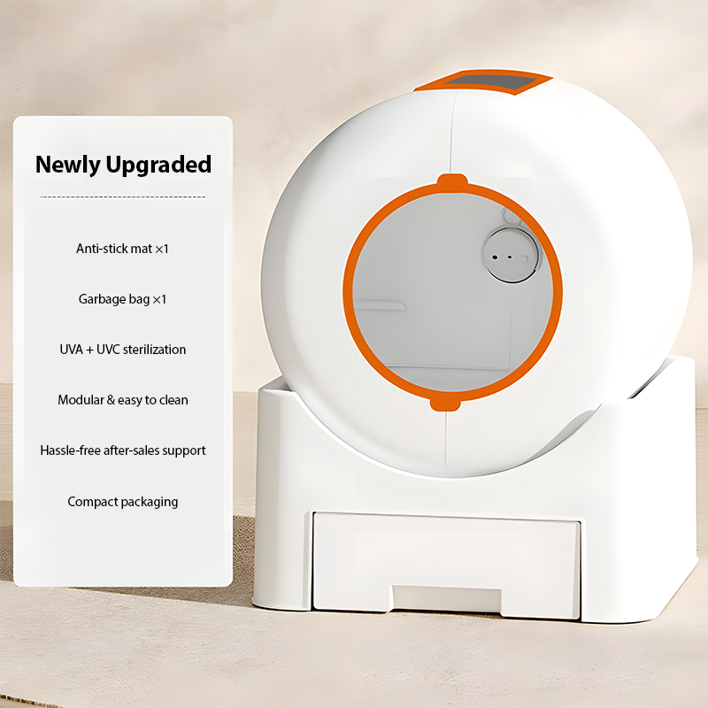 64L Pet Smart Litter Box – Large Enclosed Auto Clean Cat Toilet