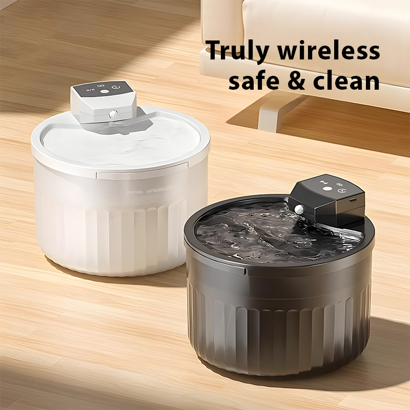 3L Wireless Cat Water Fountain – Auto Circulation, No-Spill