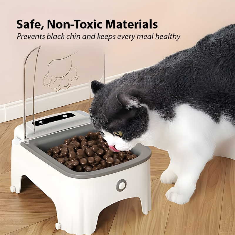 700ML Automatic Pet Feeder Bowl – Timed Cat & Dog Food Dish