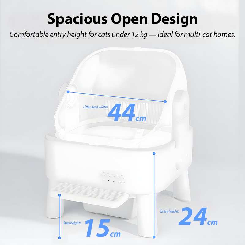 Smart Automatic Cat Litter Box – Large & Odor-Free