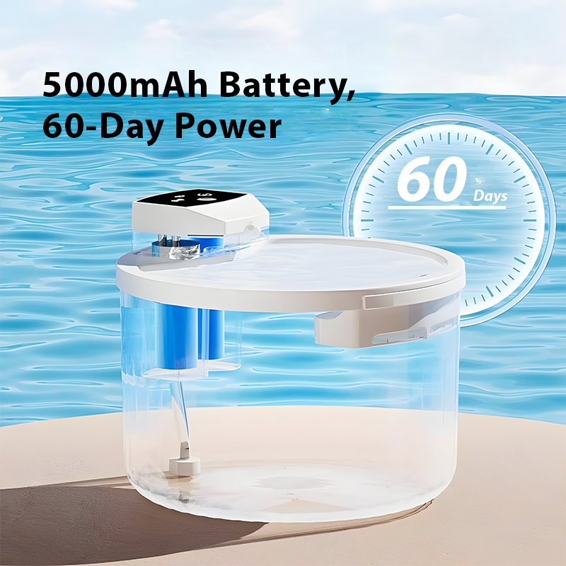 3L Wireless Cat Water Fountain – Auto Circulation, No-Spill