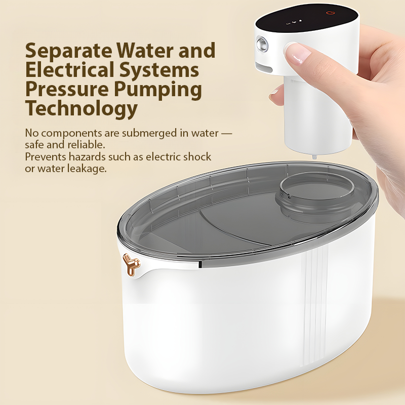 2.5L Smart Pet Water Fountain – Silent, Sensor & Safe Design