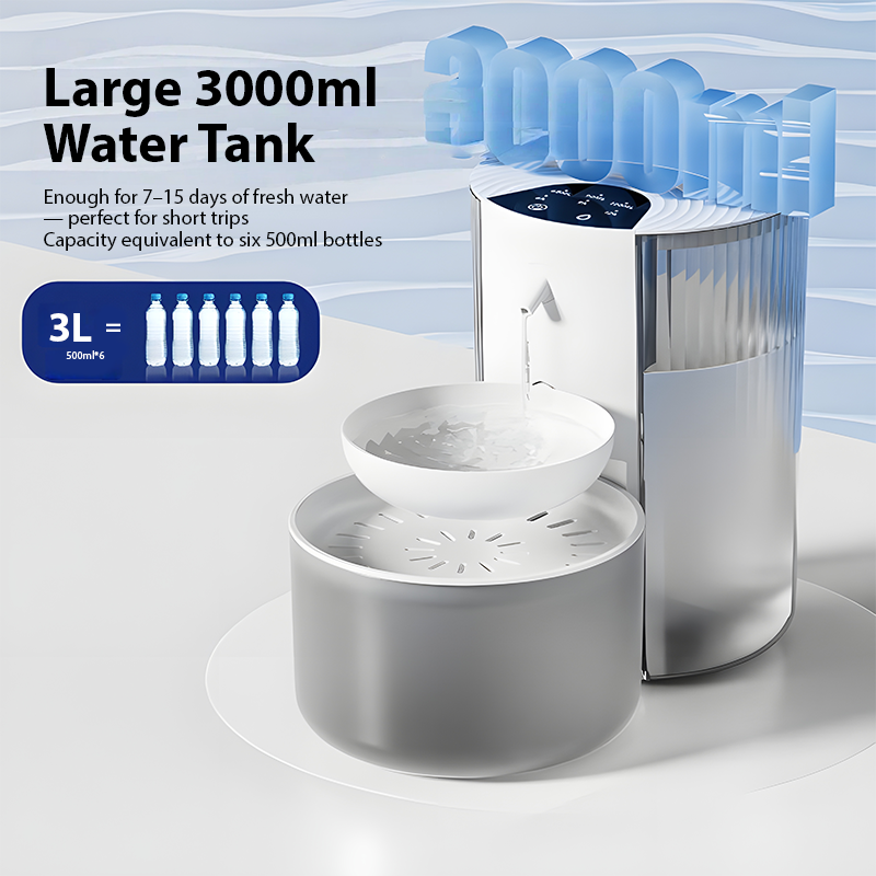 3L Smart Pet Water Fountain – Wireless Auto Dispenser
