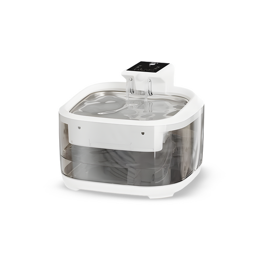3.2L Rechargeable Stainless Steel Pet Fountain