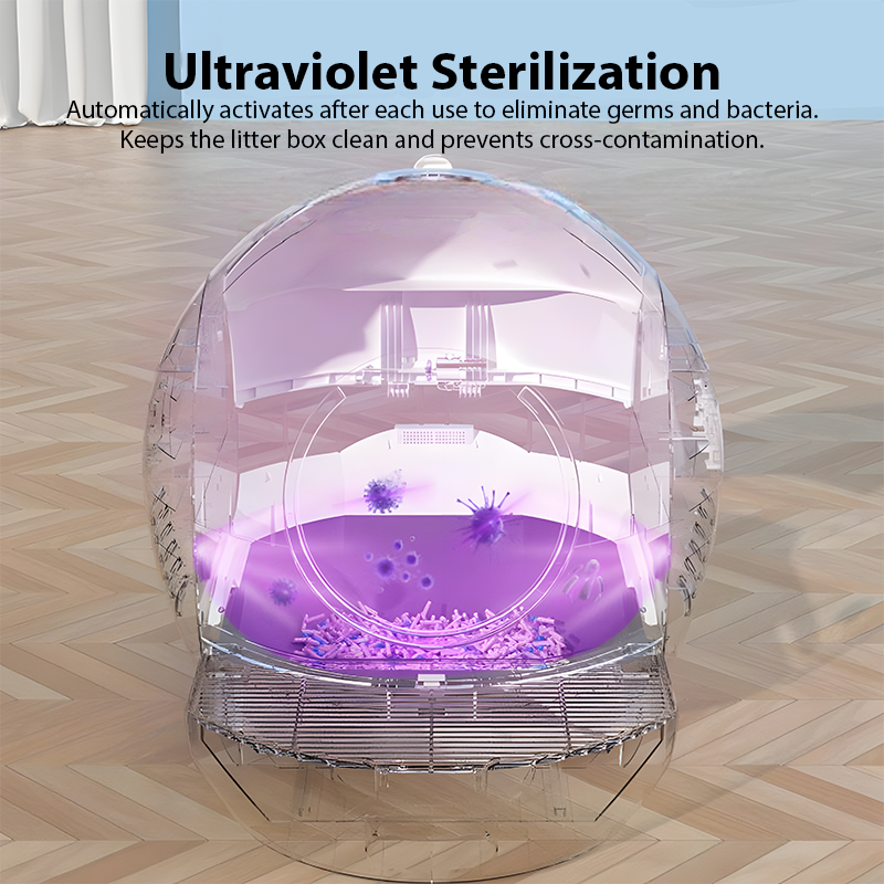 70L Gen ll Smart Self-Cleaning Cat Litter Box with UV Light & WiFi Control
