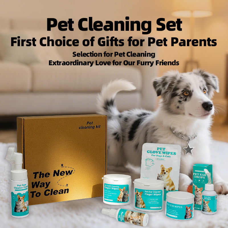 Pet Dental Finger Wipes – Disposable Finger Toothbrush for Dogs & Cats Oral Care