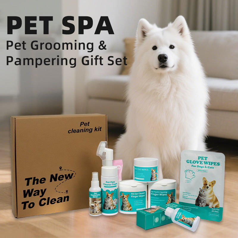 Pet Dental Finger Wipes – Disposable Finger Toothbrush for Dogs & Cats Oral Care