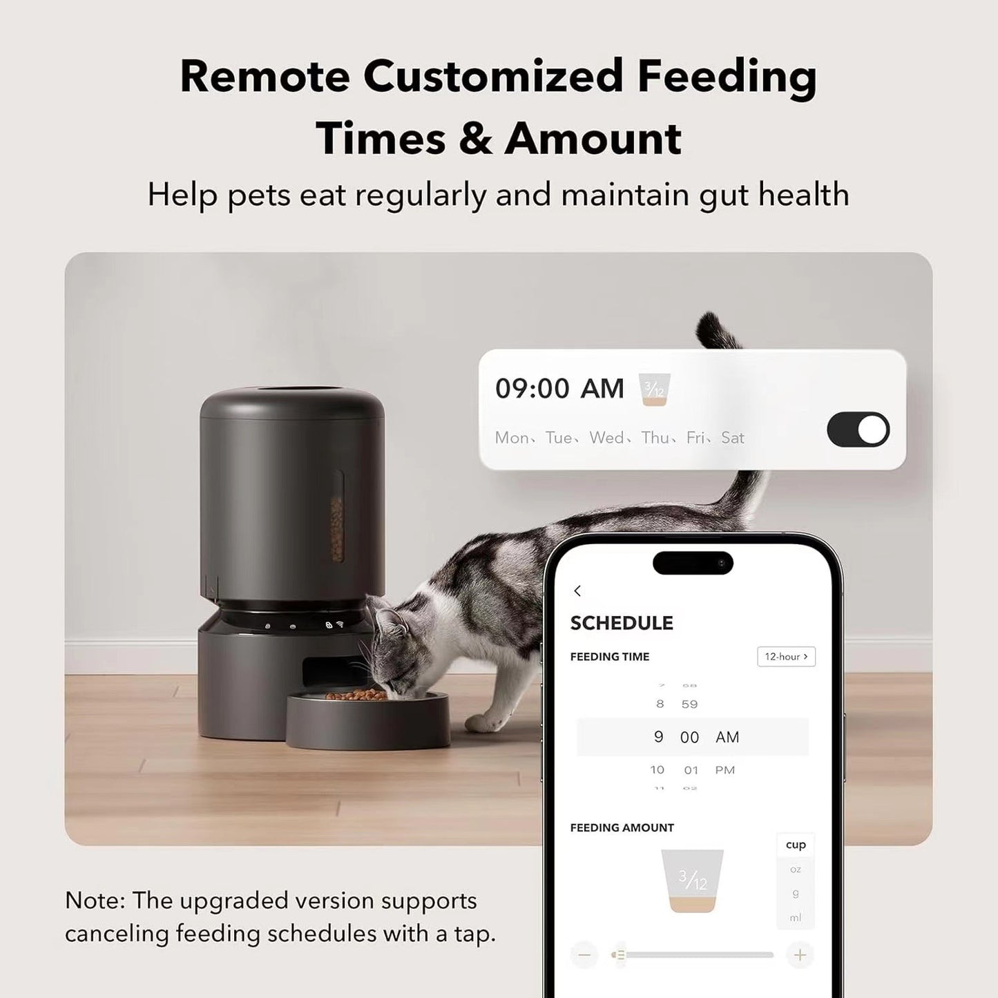 3L 5G Wi-Fi Smart Cat Feeder – Automatic, Timed, and Remote Feeding for Cats & Dogs
