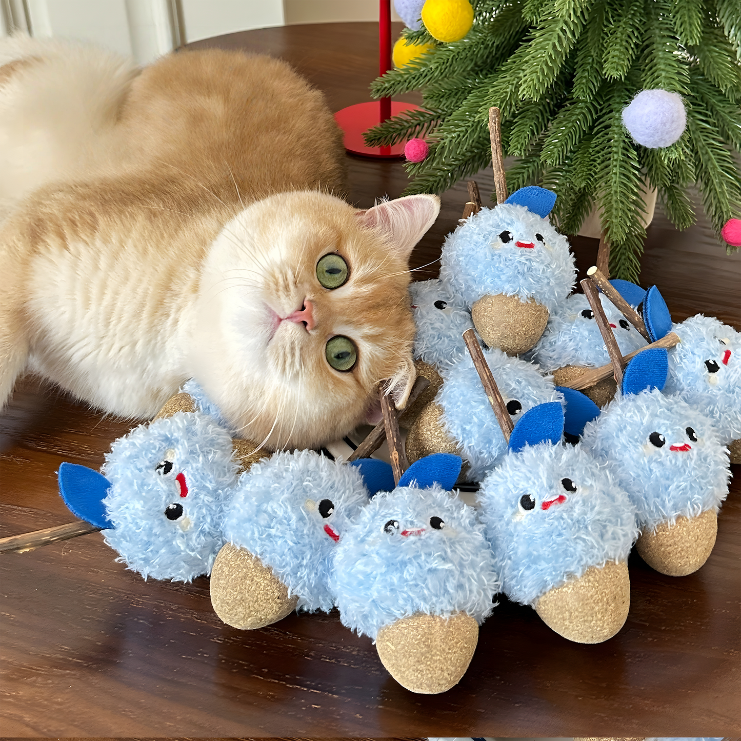 Natural Matatabi Cat Chew Stick — Dental Cleaning Teaser Toy for Kittens & Adult Cats